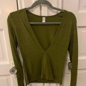 American Apparel forest green top
